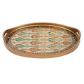 Ikat oval Tray 18" x 12"